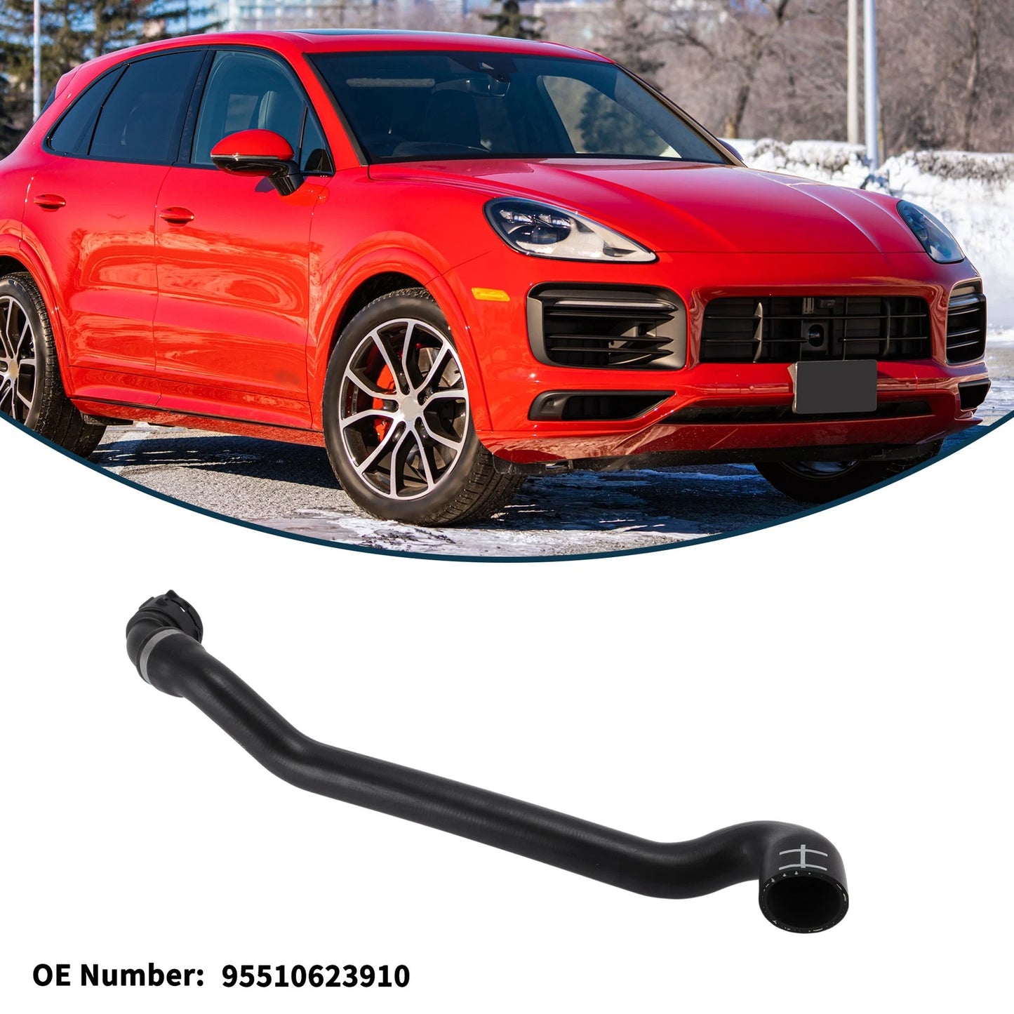 Radiator Hose No. 95510623910 for Porsche Cayenne (2003–2006)