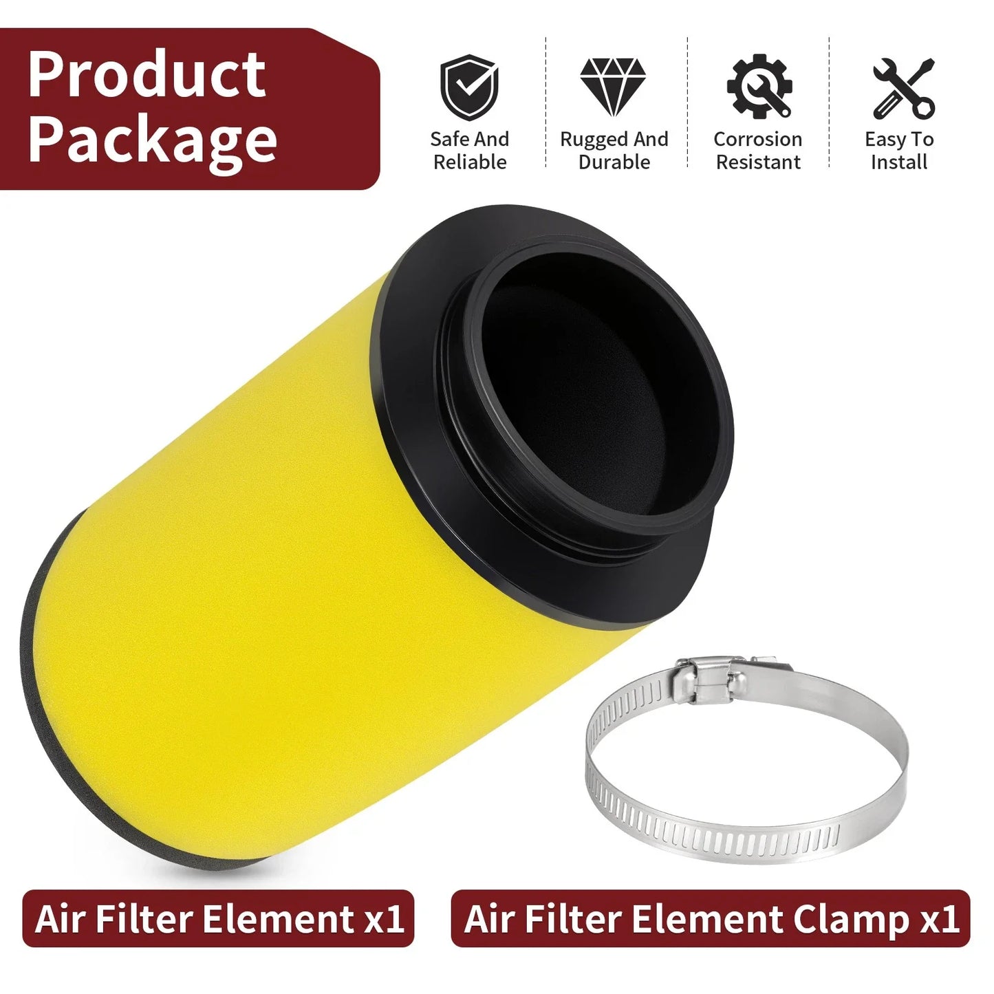 Air Filter Cleaner for Honda Fourtrax 350 TRX350D TRX350 4X4 (1986–1989)