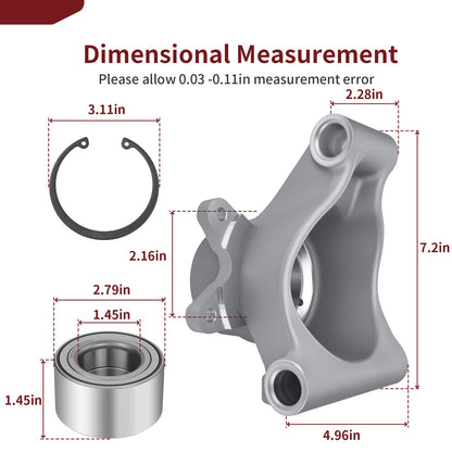 Left-Hand Wheel Carrier with Bearing for Polaris Sportsman 500 700 800 RZR 800 (2000–2014)