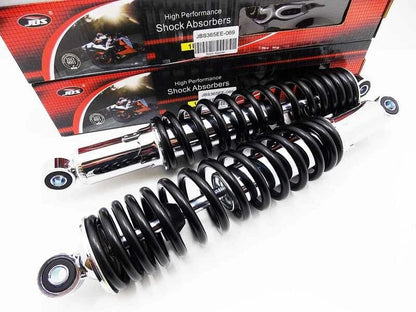 365mm JBS Black/Chrome Rear Shock Absorbers for Honda MT125 Elsinore