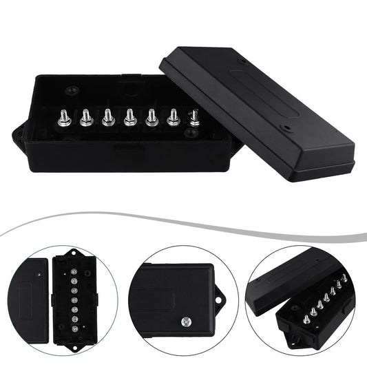 7-Way Electrical Trailer Junction Box, 7-Gang Trailer Wire Connection Box