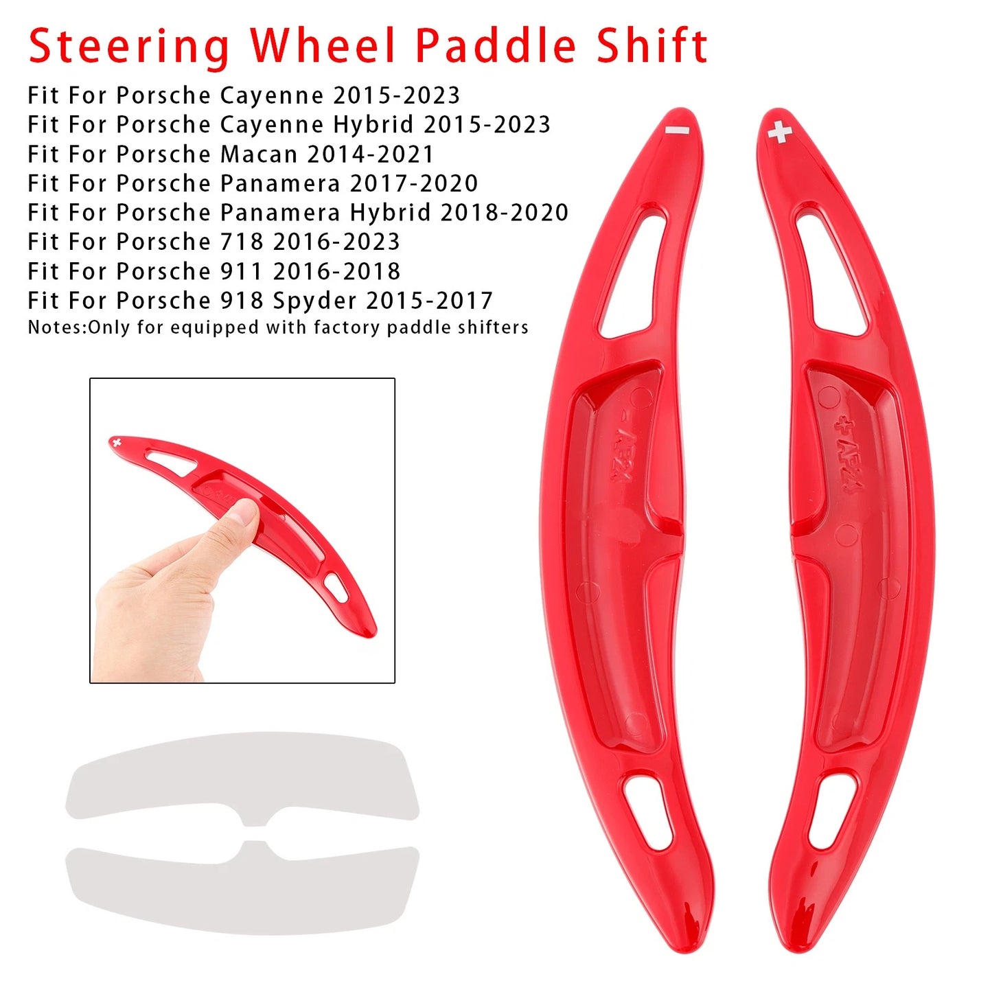 Gear Shift Pallets for Porsche Cayenne Macan (2015–2023) Red