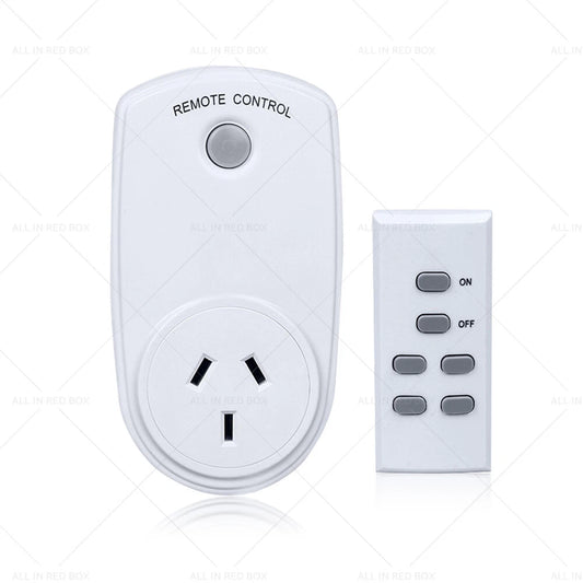 1 Pack Wireless Power Switch Mains Socket & 1 Remote Controller for AU Plug