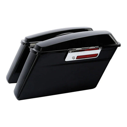 Matte Black Saddlebags Chrome Conversion Bracket for Harley Softail (1984-2017)