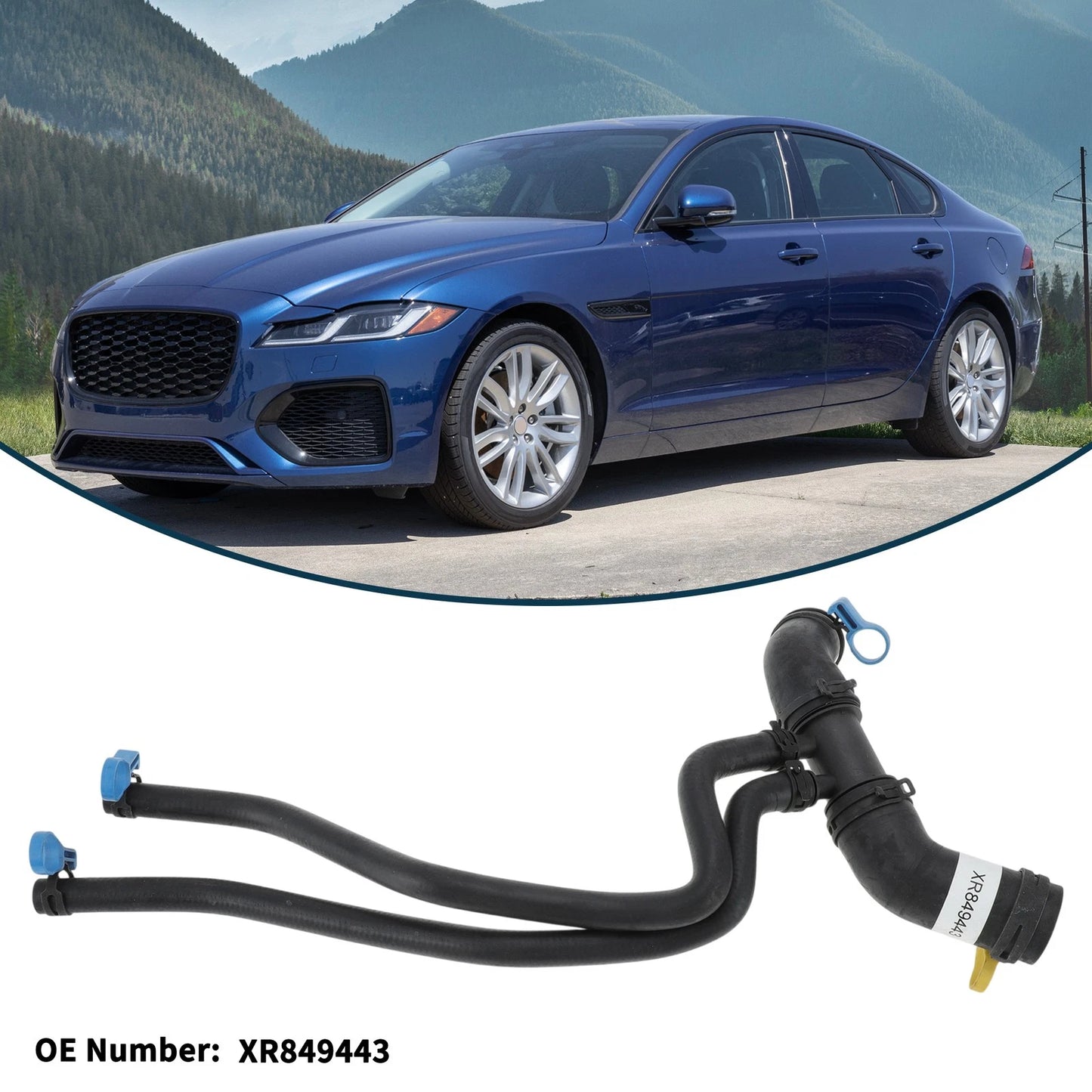 Radiator Hose No.XR849443 for Jaguar XF (2006–2016)