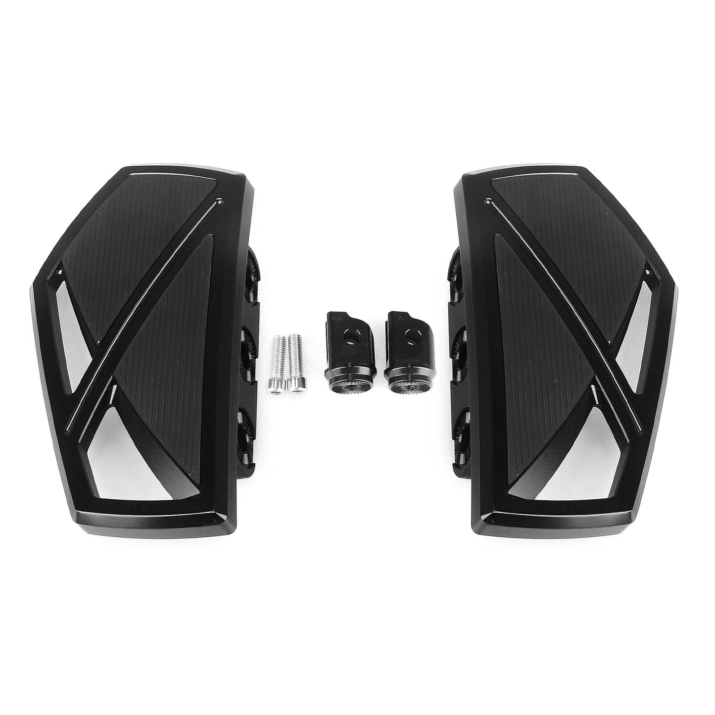 1 Pair Black Front Rear Foot Pegs for Harley Softail (2018-2025)