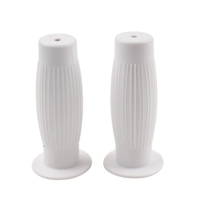 Universal 7/8" Easy-Hold Hand Grips for Vintage Motorcycle Handlebars White