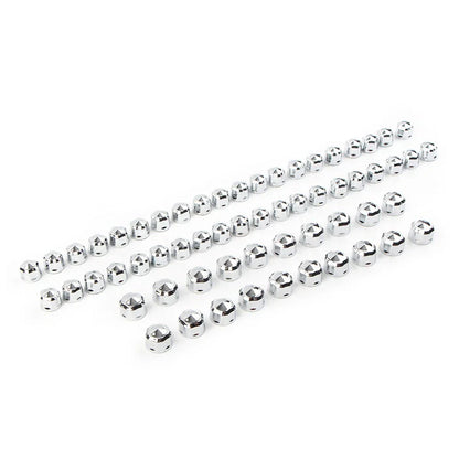 Chrome Engine Bolt Caps Cover for Harley Touring Road Street King Glide Softail (2009-2023)