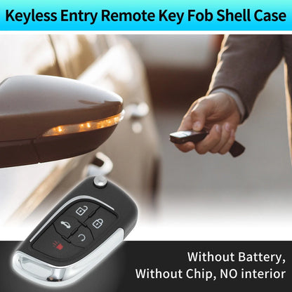 Keyless Key Fob Shell Case for Chevrolet Camaro Equinox (2010-2019)