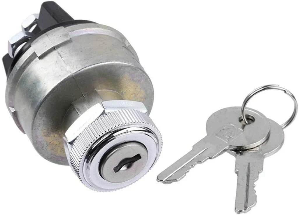 Ignition Switch 12-Volt 2 Keys 4-Position for Universal