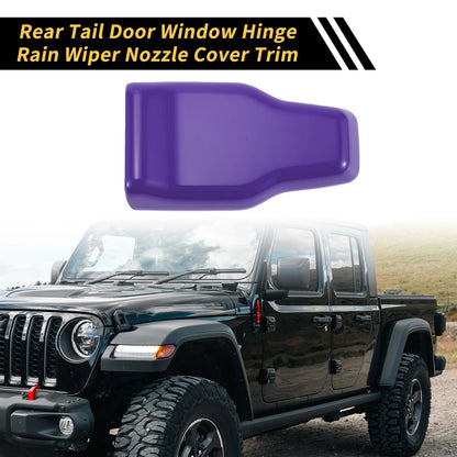 Set of 1 Rear Tail Door Window Hinge Wiper Nozzle Cover Trim for Jeep