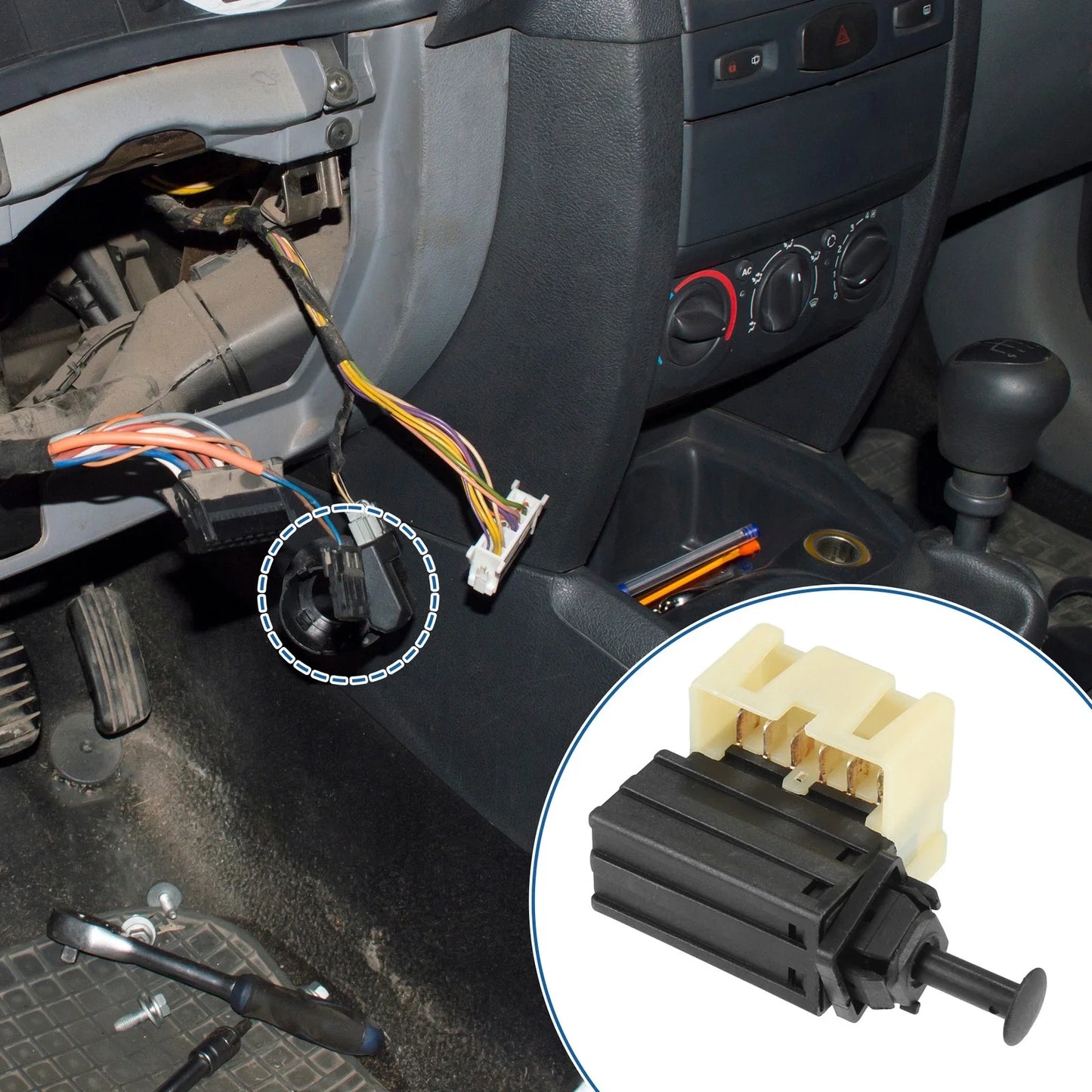 Stop Lamp Switch for Dodge Charger 2006-2010 (2 x Stoplight Switch)