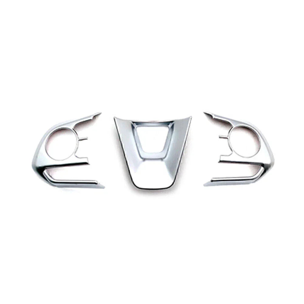 3 x Steering Wheel Frame Cover Trim for Toyota Corolla (2019-2022) Matte Silver