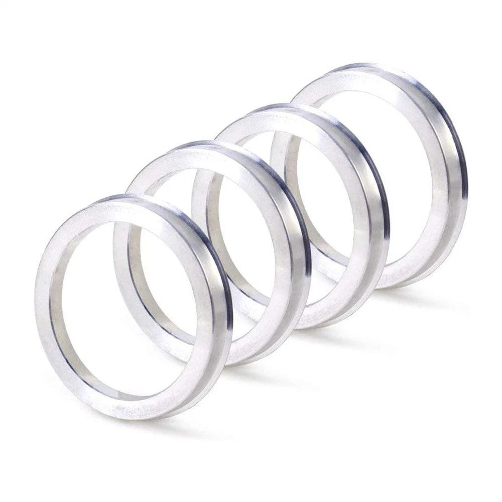 4 x 72.6mm to 56.1mm Aluminium Alloy Hub Centric Rings for Car Wheel Spacer