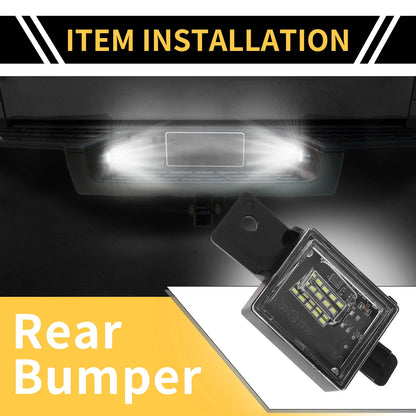 2 x License Plate Light Tag Lamps for Chevrolet Silverado