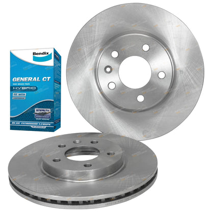 2 Front Disc Rotors + Brake Pads for Cruze JG JH (2009–2017)