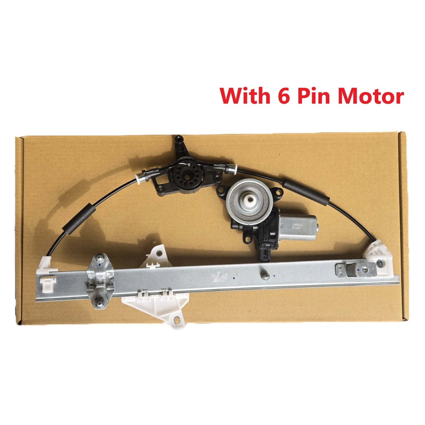Front Right Electric Window Regulator W/6 Pin Motor for Mazda 2 (2014–Current)