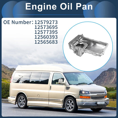 Engine Oil Pan for Chevrolet Express 2500 (2003-2007) - 1 x Aluminum