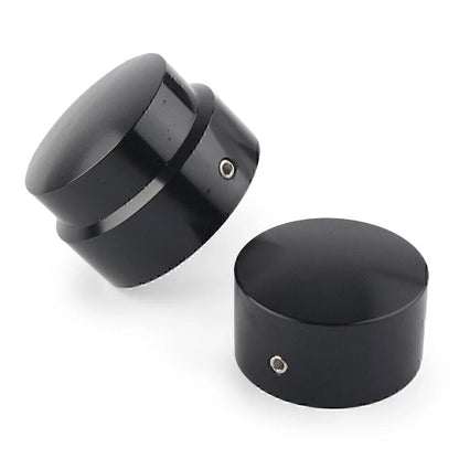 Black Rear Axle Nut Cover Caps for Harley XG 2015-Later, XL & Dyna 2008-Later