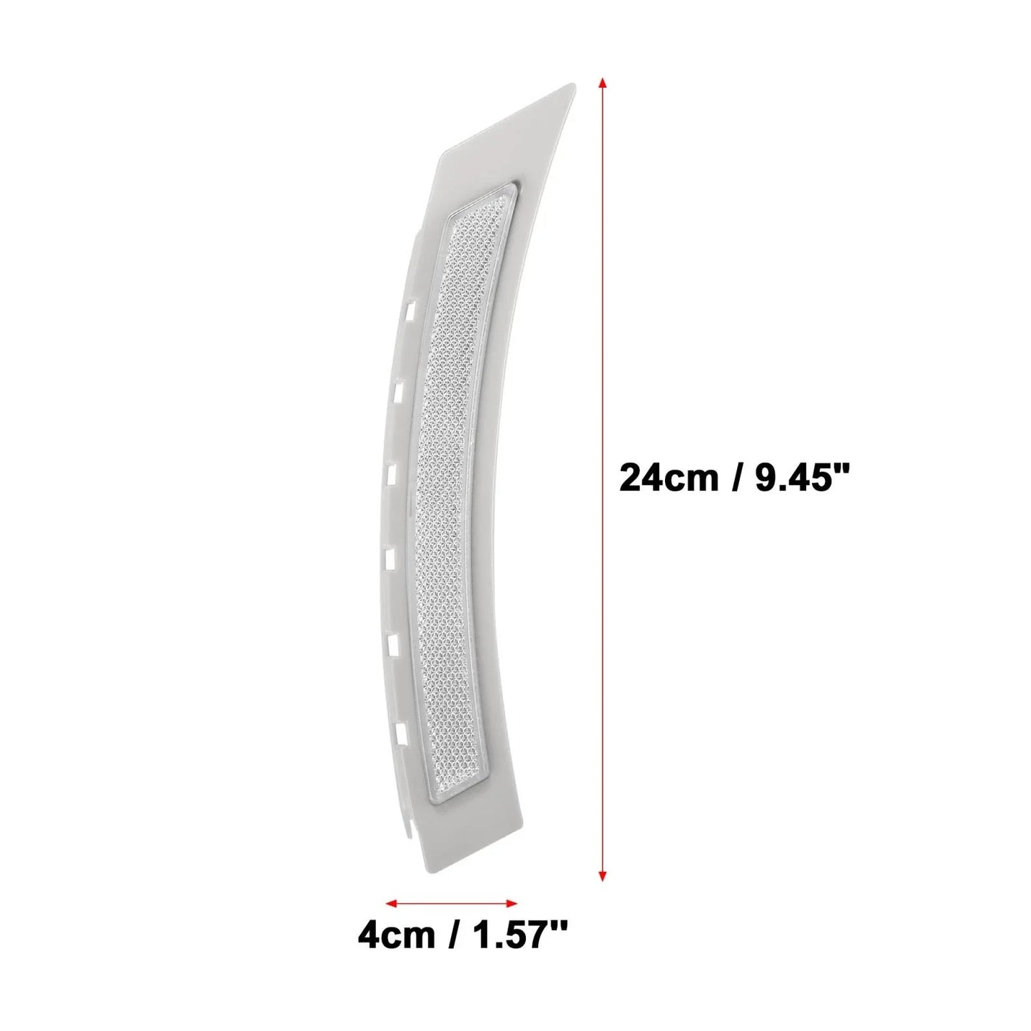 Front Bumper Reflector for BMW 5 Series LCI White