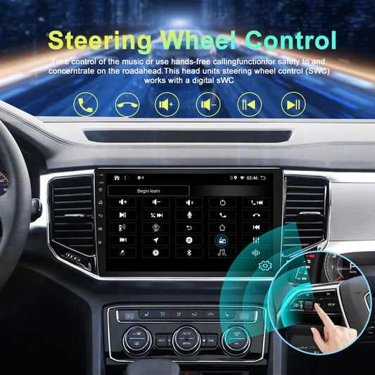 6+128GB Apple CarPlay Android Auto Head Unit for Toyota Corolla (2013-2016)