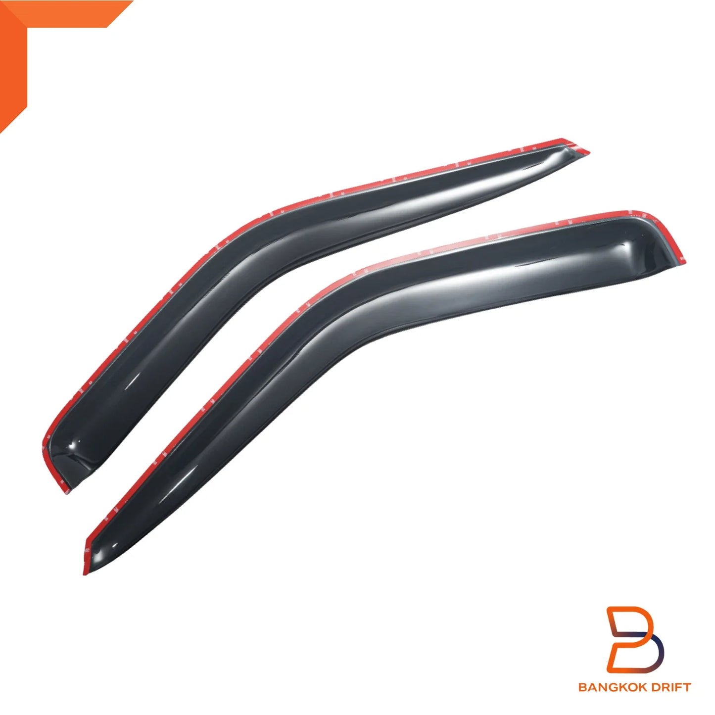 Front Door Rain Wind Deflector Weather Shield for Nissan Navara D21 (1997-2001)