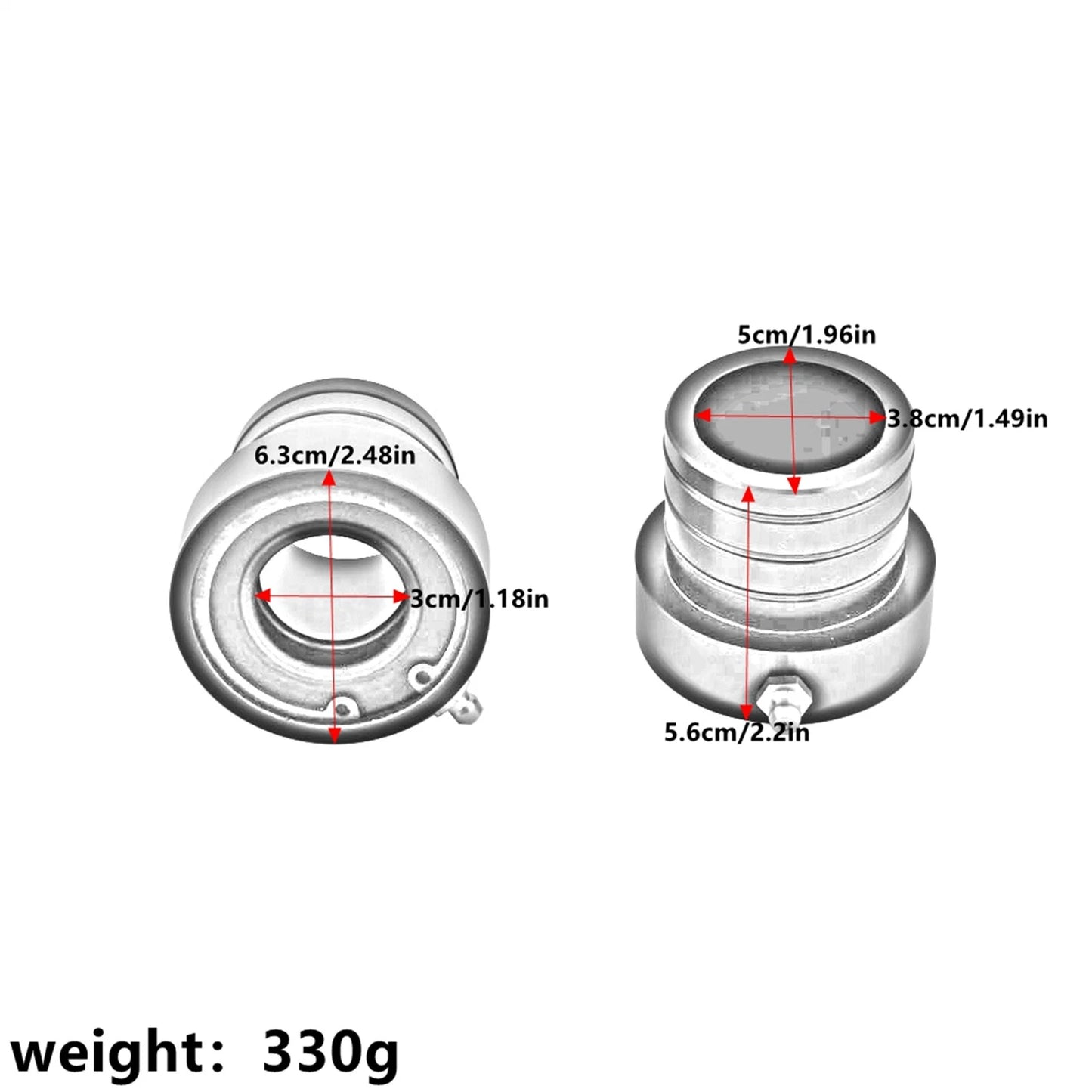 1 Pair Black Front Axle Tube Seal for Jeep Wrangler TJ (2004-2006)