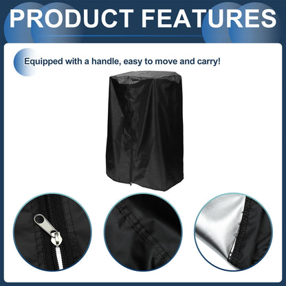 Tire Cover for Light Vehicle (73x110cm) 420D Oxford Fabric Black