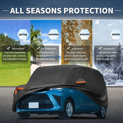 Waterproof Car Cover for Toyota Roomy (2016–2023) - Aluminum Film, Zipper