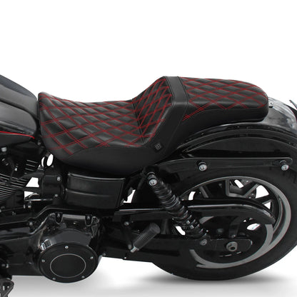 Driver Passenger Heated Seat for Harley Dyna Wide Super Glide FXD (2006 - 2017)