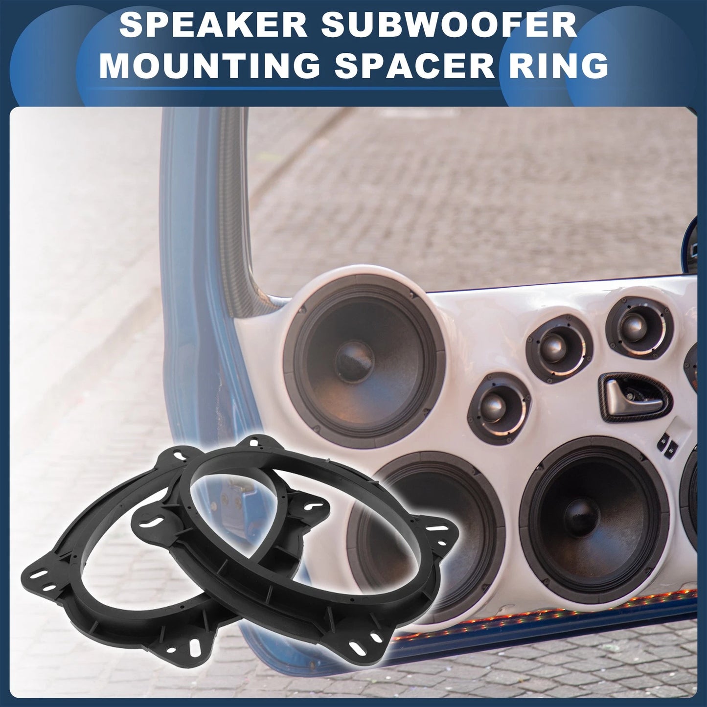 2X Speaker Spacer Ring Tweeter Adaptor for Toyota 6x9"