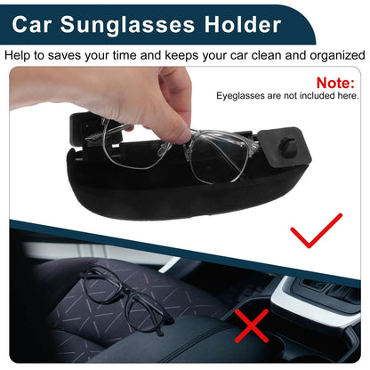 Case for BMW X3 Eyeglasses Holder Storage Suede Black (2021 - 2023)