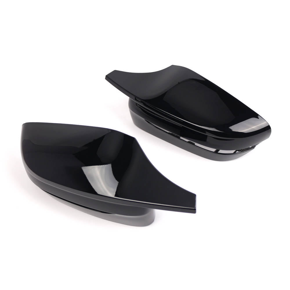 M Style Side Mirror Cover Caps for BMW 3 Series G20 G30 (2019–2023) Glossy Black