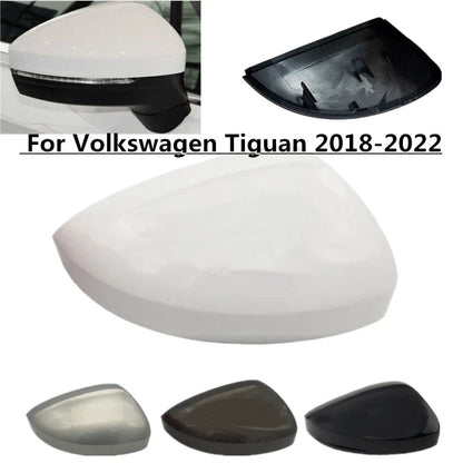 Left Right Rear View Side Mirror Cover for Volkswagen Tiguan (2018–2022)