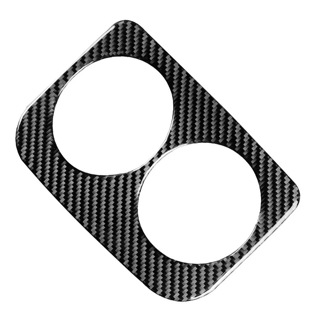 Carbon Fiber Rear Water Cup Holder Panel Cover Trim for Subaru WRX STI (2015–2021)