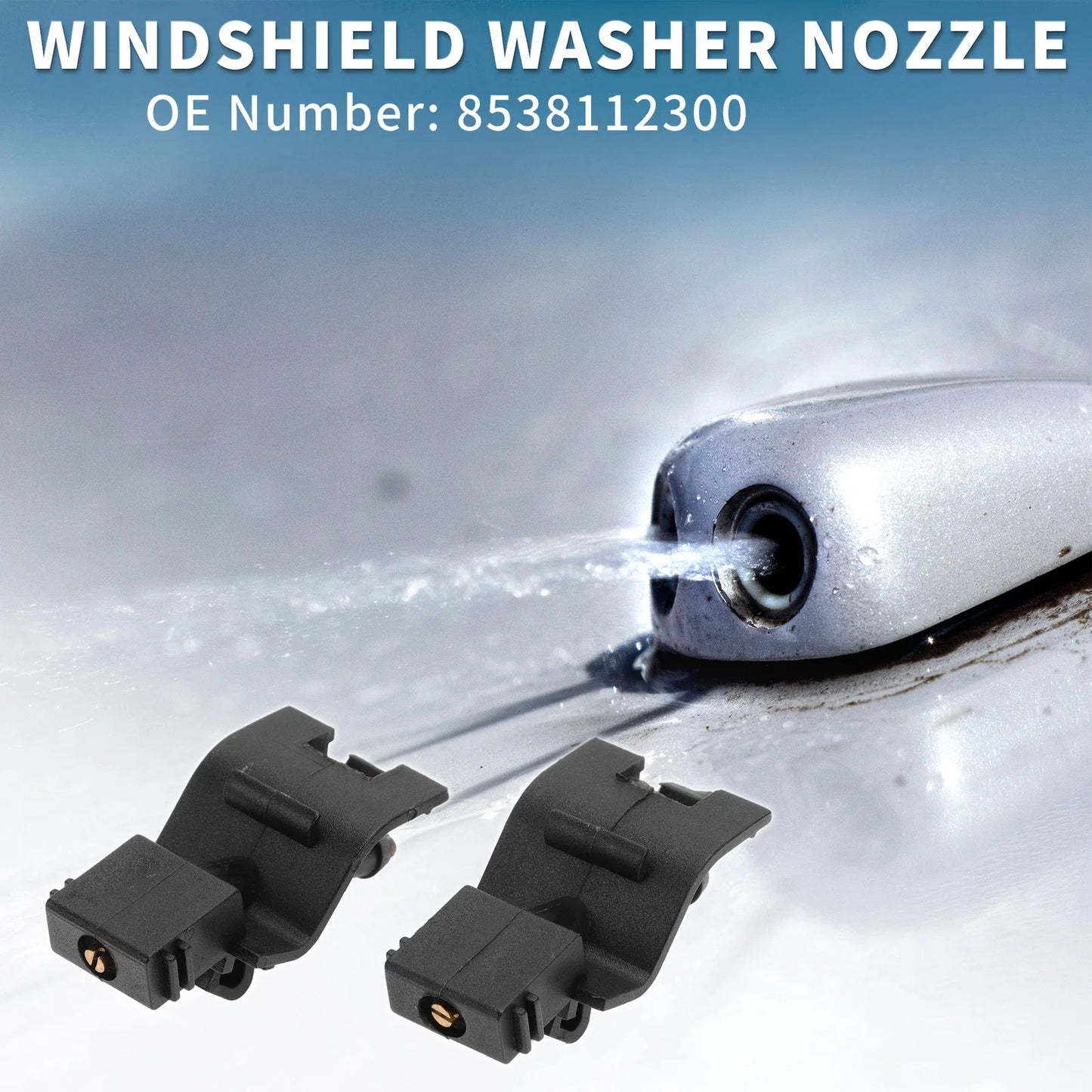 Front Windshield Washer Nozzles 2 x for Toyota 4Runner (2009-2018)