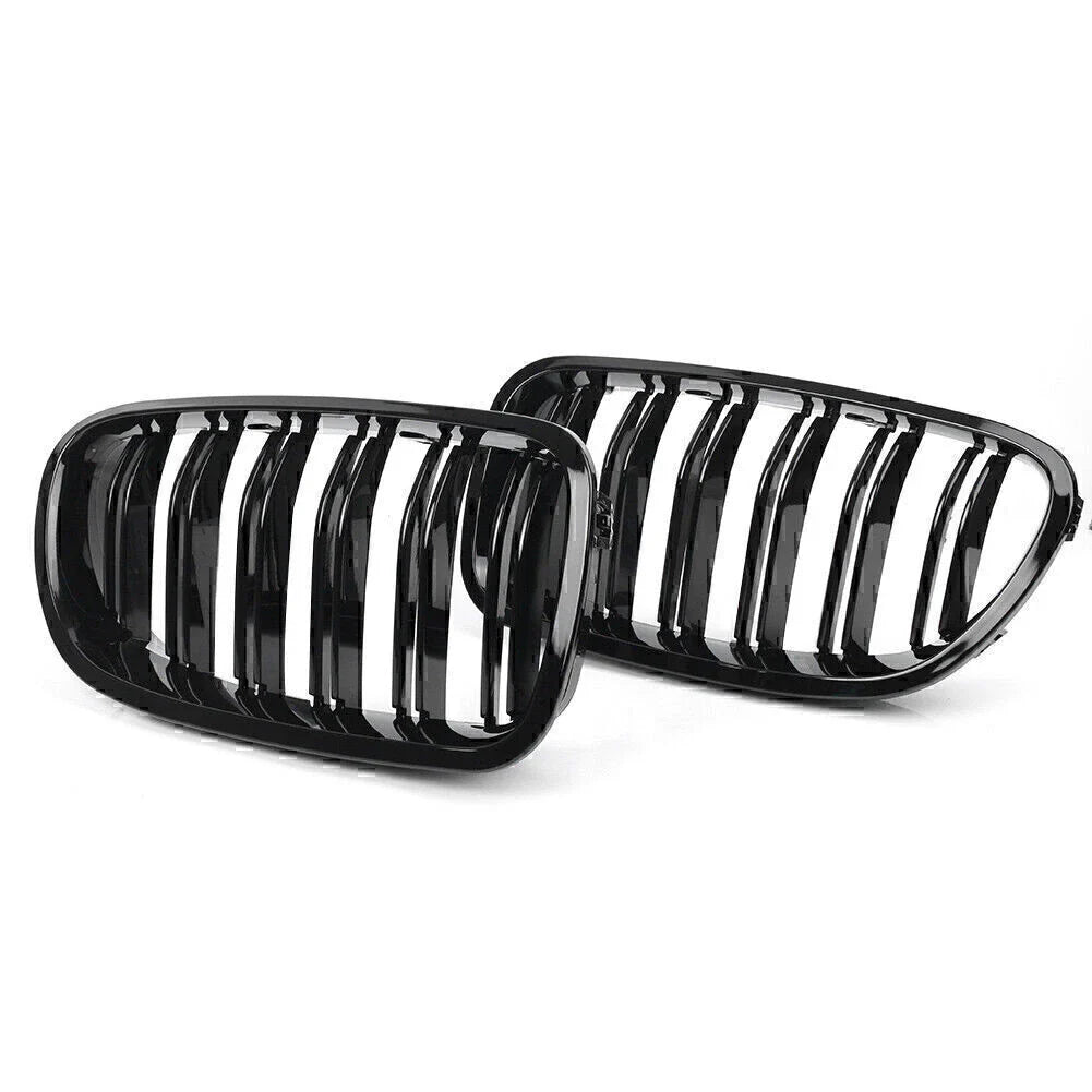 Gloss Black Front Kidney Grille for BMW 5-Series F10 F11 (2010-2016)