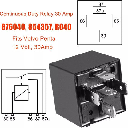 Power Trim Relay for Volvo Penta (12V/40 Amp)