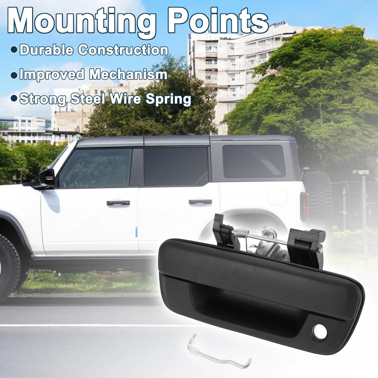 Tailgate Handle Bezel for Chevrolet Colorado, GMC (with Key Hole)
