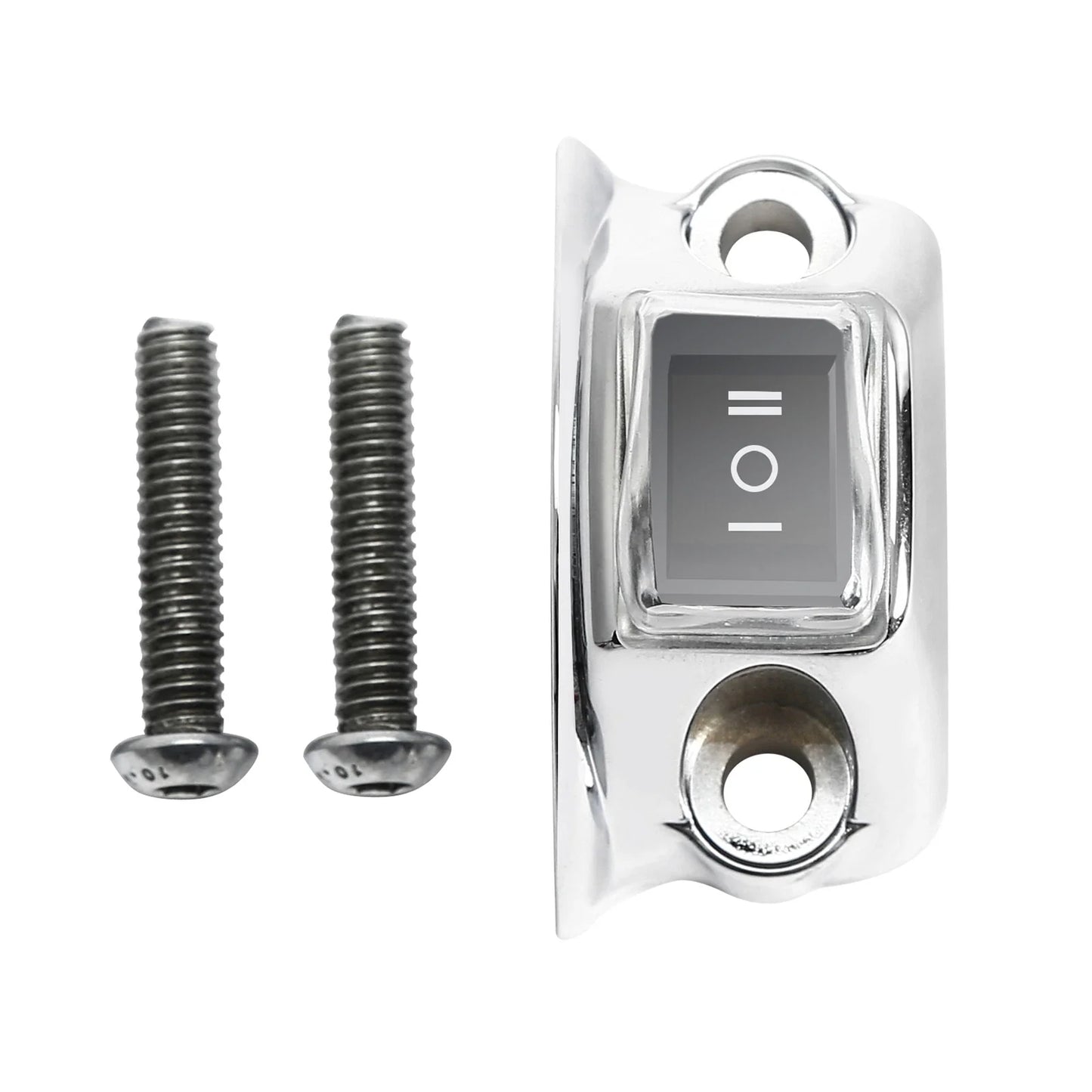 Handlebar Fog Headlight Horn Switch Button for Harley Touring Softail Chrome