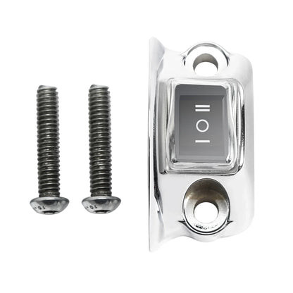 Handlebar Fog Headlight Horn Switch Button for Harley Touring Softail Chrome