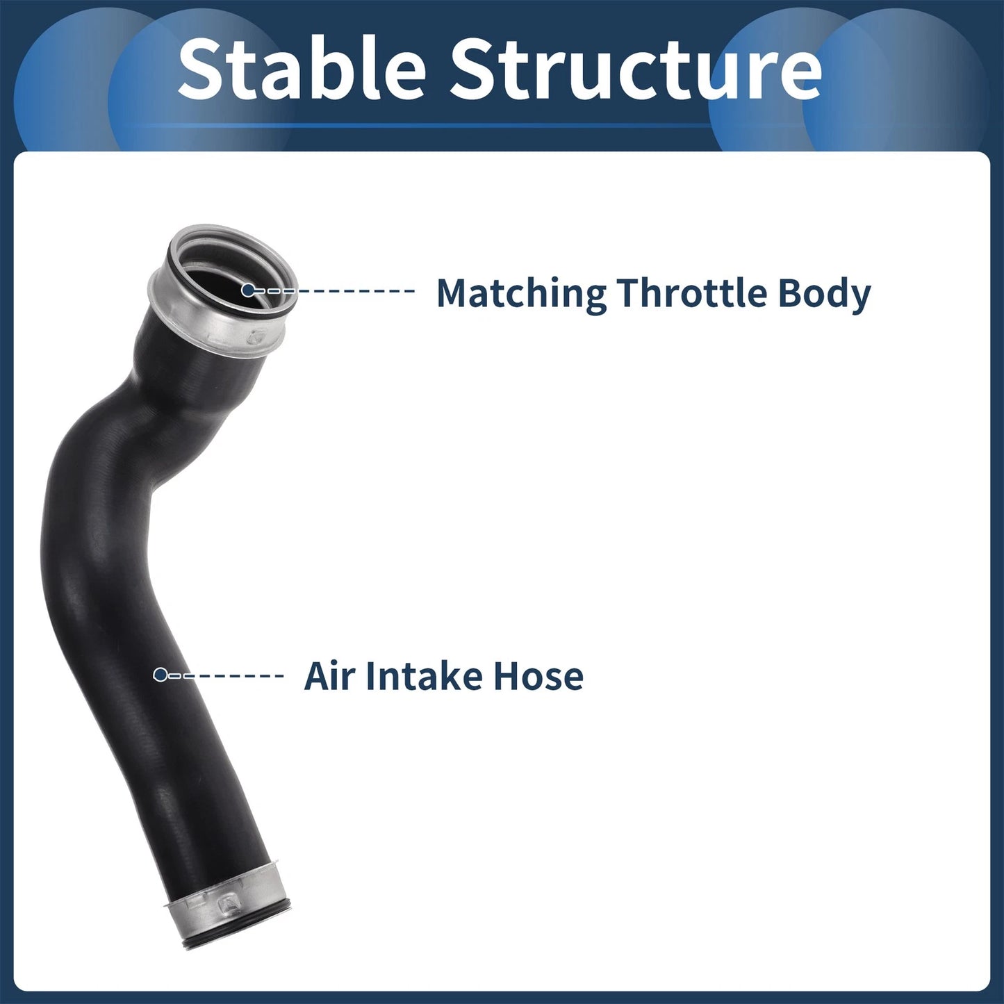 Engine Air Intake Hose for Mercedes-Benz (2003–2009) No. 2035281582 Rubber