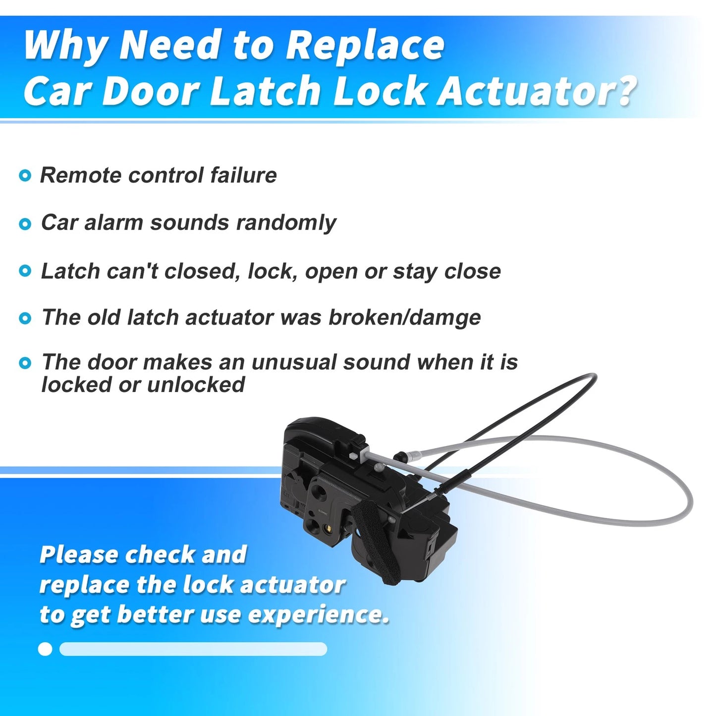 Rear Left Power Door Lock Actuator for Nissan Dualis J10 (2007–2014) 82501EY10D