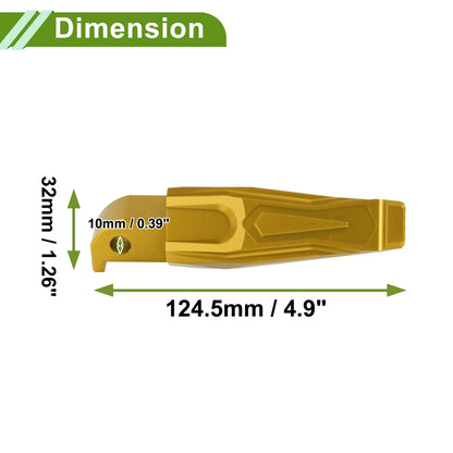 Foot Pegs for Yamaha T-Max 530 (2012–2019) - Gold Tone, 1 Pair