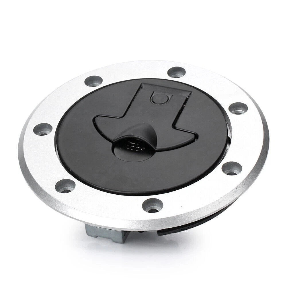 Fuel Gas Cap Cover Tank Lock Set w/ 2 Keys for Kawasaki Ninja ZX6R ZX9R
