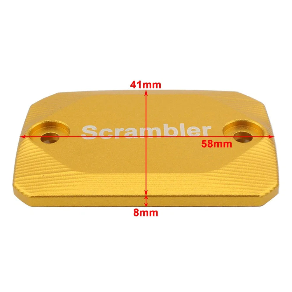 Ducati Scrambler 1100 Gold Brake Clutch Reservoir Cover Oil Pump Cap