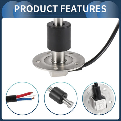Fuel Sending Unit and Gauge Kit 240-33 Ohm for Boat Car Truck (430mm)