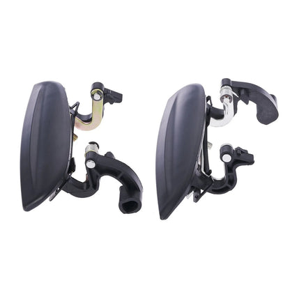 4pc Front Rear Left & Right Outer Door Handle Black for Kia Rio (2002–2005)