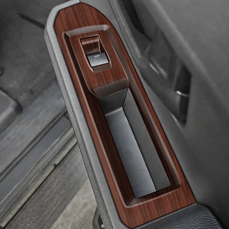 Door Window Switch Lift Panel Cover Wood for Toyota Tacoma (2024–2025)
