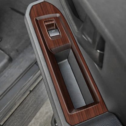 Door Window Switch Lift Panel Cover Wood for Toyota Tacoma (2024–2025)